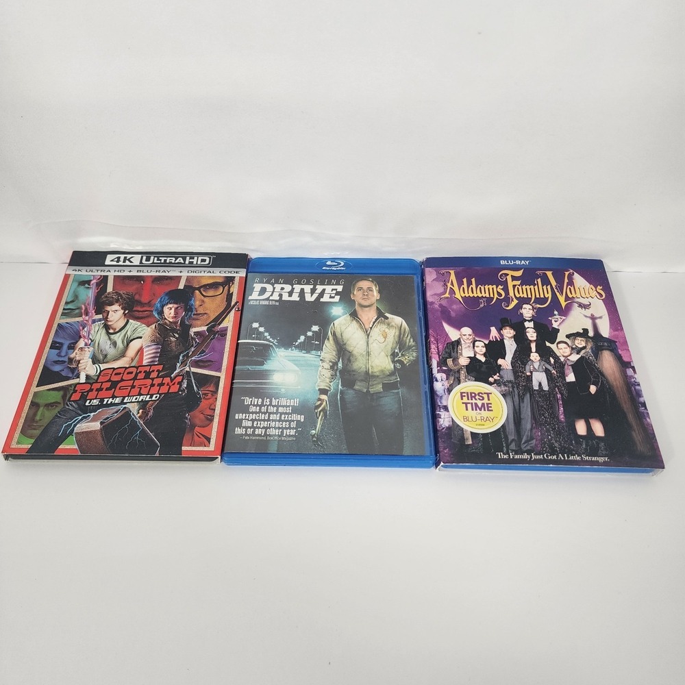 Scott Pilgrim 4K Drive‎ Blu-ray Addams Family Values Blu-ray Movie Lot